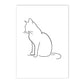 Abstract Pet Dog Cat Poster Canvas Painting Line Drawing Wall Poster Black White Minimalist Art Prints Nordic Picture Home Decor