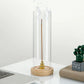 Modern Incense Holder Anti-Ash Flying Incense Burner with Removable Acrylic Ash Catcher for Home Decor Yoga Meditation