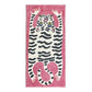 VIKAMA Cartoon Leopard Carpet For Cooling And Warmth, Home Decoration, Bedroom Plush Floor Mat, Living Room Rest Area Floor Mat
