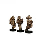 17cm Home Decor Abstract Silence Is Gold Figurine Resin Hand Face Silent Men Statue Sculpture Home Office Living Room Decoration