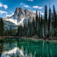 Nature Landscape Green Forest Mountain Lake Boat Poster Print Canvas Painting Wall Art Pictures Modern Living Room Home Decor