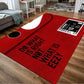 Sneaker Culture Carpet Mat Rug Urban Streetwear Typography Home Decoration with Black Red Tone for Living Room Rugs for Bedroom