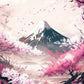 Japanese Cherry Blossom Fuji Mountain Sunset Tokyo Scenery Poster HD Printed Canvas Painting Wall Art Pictures Room Home Decor