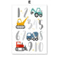 Modern Nordic Style Canvas Print Painting Poster Cartoon Car Letter Number Children Wall Picture Art Studio Kids Room Home Decor
