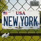 2DPlane，2DFlatbed Printing，1Pieces，New York American Retro Metal Aluminum License Plate Number Plate，Decorative Signs and Plaque