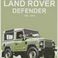 L-and-R-over Defender 90 Offroad Poster Classic Retro Automotive Poster Canvas Prints Classic Off-road Vehicle Aesthetic Print