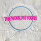 The World Is Yours Led Neon Sign, Earth-Shaped Sign 3D Sculpture, Used For Bedroom, Club And Game Room Decor, Powered By Usb.