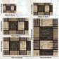 VIKAMA Geometric Rug Lightweight And Easy To Clean Home Area Rug, Suitable For Living Room, Bedroom, Office Home Decor
