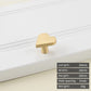 Minimalist solid brass cabinet pulls & handles