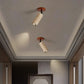 Retro LED Yellow Cave Stone Walnut Wall Lamp Lighting Dining Room Living Room Corridor Bedroom Bedside Lighting