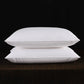 2pcs White Goose Down Feather Pillow for Sleeping Soft Bed Pillow with 100% Cotton Shell Standard Queen Size Back, Side Sleeper