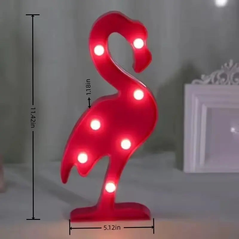 1PC Creative LED Shaped Lamp Indoor Battery Powered Wall Light,Decoration Night Light For Bedroom Table Beach Party&Photography