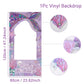Mermaid photo Frame Background Little Mermaid Tail Birthday Party Decor Kids Girl Baby Shower Birthday Party Supplies Backdrop