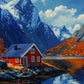Europe Travel Poster European Natural Landscape Poster Canvas Painting Fjords Northern Lights Cornwall Traveling Wall Decoration