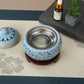 Electronic Incense Burner Ceramic Essential Oil Burner Timing Adjustable Temperature Wax Melter Warmer with USB Plug