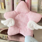 Cute Pink Fish Board Plush Coaster for Girl's Heart Shooting Prop Thick Insulated Coaster Home Decoration Gifts