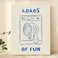 Loads Of Fun Laundry Room Canvas Retro Wall Art Prints Canvas Painting Poster Picture For Living Room Home Decor