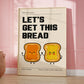 Music Groovy Record Player Get This Bread Drink Water Self Care Quotes Wall Art Canvas Painting Posters Living Room Home Decor