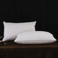 2pcs White Goose Down Feather Pillow for Sleeping Soft Bed Pillow with 100% Cotton Shell Standard Queen Size Back, Side Sleeper
