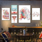 Anatomy Human Teeth Art Posters Teeth Row Teeth Illustra Poster HD Posters Home Room Bar Cafe Decor Art Wall Painting Picture