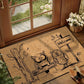 VIKAMA Fun Owl Welcome Floor Mat, Suitable For Entrance And Bathroom Areas, Non-Slip And Dirt-Resistant, Home Decoration Carpet