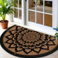 VIKAMA American-Style Floral Pattern Floor Mat, Non-Slip And Dirt-Proof, Home Decor Carpet In The Entrance, Bathroom And Kitchen