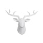 Deer Head Sculpture Animal Statue Figurines Wall Hanging Creative Elk  Art Antlers Statuette for Office Decoration Wall Mount