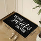 VIKAMA "HOME SWEET HOME" Valentine's Day Heart-Design Welcome Door Mat, Outdoor Garden Non-Slip Carpet, Holiday Gift, Home Decor