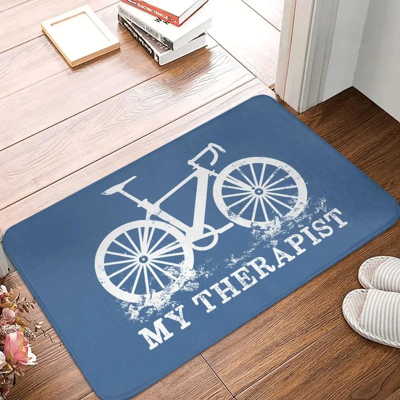 MTB Bike Door Floor Kitchen Bath  Living Room Mat Anti-Slip Outdoor Bicycle Cyclist Biking Doormat Entrance Rug Carpet Footpad