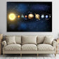 Modern Classic , Wall Art, Solar System Cosmos Planets Sun, HD Canvas Print Poster, Home Living Room Bedroom Decor