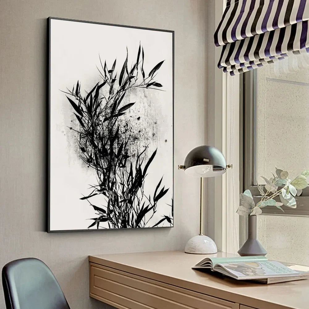 Modern Minimalist Boho Style Trees Birds Sun Landscape A Poster HD Posters Home Room Bar Cafe Decor Art Wall Painting Picture