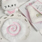Cute Pink Fish Board Plush Coaster for Girl's Heart Shooting Prop Thick Insulated Coaster Home Decoration Gifts