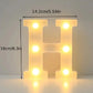 1PC LED Alphabet&Number Lights For Home,Wedding,Proposal,Birthday,Party,Photo Prop, Battery Powered White Decorative Night Light