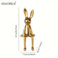 1PCS Ceramic Long-Eared Sitting Rabbit Room Ornaments Statue Luxury Home Decoration Accessories High-End Home Art Aesthetics