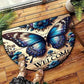 VIKAMA Butterfly Pattern Welcome Door Mat Semi-Circular Anti-Slip Entrance Mat Kitchen And Bedroom Carpet Home Decoration