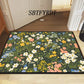 Floral Soft Door Mat Home Carpet Rug