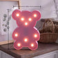 1PC Creative LED Shaped Lamp Indoor Battery Powered Wall Light,Decoration Night Light For Bedroom Table Beach Party&Photography