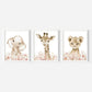 Nordic Modern pink Cute Animal Elephant Giraffe Cat Prints Canvas Painting Poster For Living Room Play Room Kids Room Home Decor