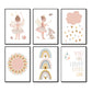 Kawaii Angel Girls Rabbit Sun Rainbow Cloud Cartoon Children Posters Canvas Painting Wall Art Print Picture Baby Kids Room Decor