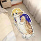 Faux Cashmere Cute Cartoon Pet Carpet Home Bedroom Bedside Decorative Floor Mat Anti-slip Dirty Resistant Machine Washable Rug