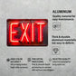 1 Red "EXIT" Sign - Retro Aluminum Wall Art 8x12 Inch, Waterproof & Dustproof Metal Sign for Home, Bar, Cafe, Garage