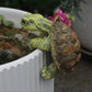 1 Piece of Cute Resin Rock Climbing Turtle Statue, Indoor and Outdoor Fish Tank Decoration, Flower Pot Decoration, Outdoor Garden Wall Hanging, Courtyard and Home Decoration.