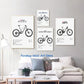 Luxury Mountain Bike Famous Bicycle Parameter Minimalist Poster Canvas Painting Wall Pictures Home Room Decor Bike Lover Gifts