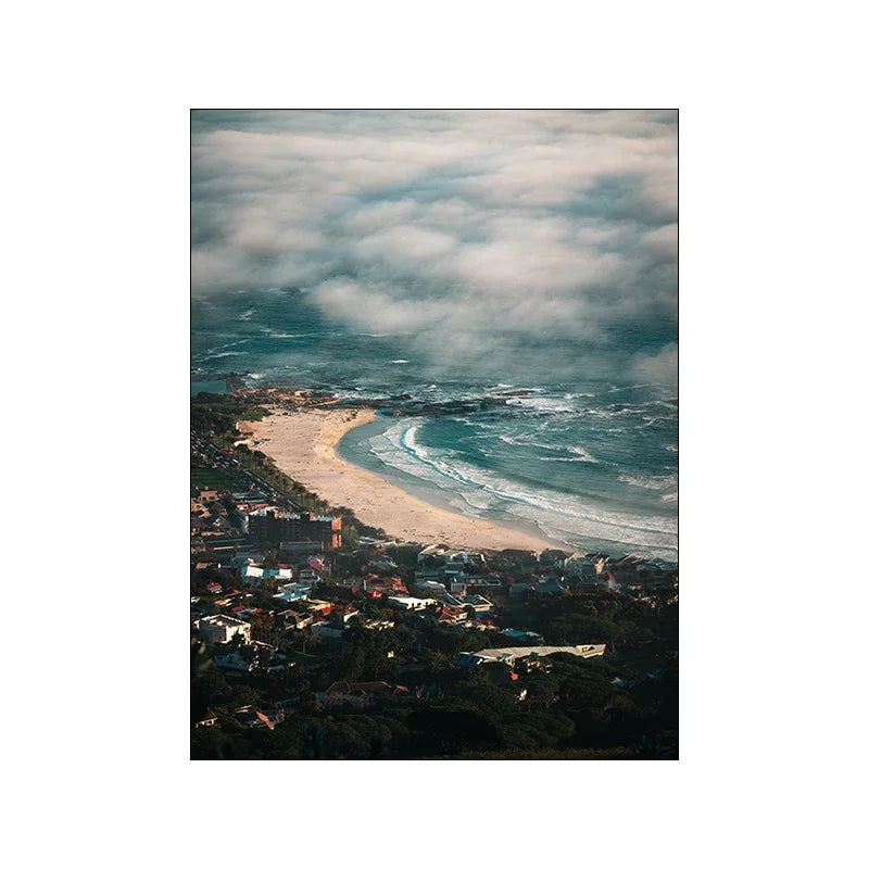 Nature Landscape Picture Wall Art Silk Painting Nordic  Modern Scenery Art Home Decor Poster and Print for Living Room Design