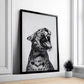 Fashion Stylish Wall Art Print - Trendy Leopard Roar Print - Black and White - Home Decor - Printable Wall Art Digital Download
