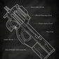 Weapons Blueprint Poster Black Board Guns Blueprint Wall Art Canvas Painting Military Enthusiast Home Room Wall Decor Gunfight