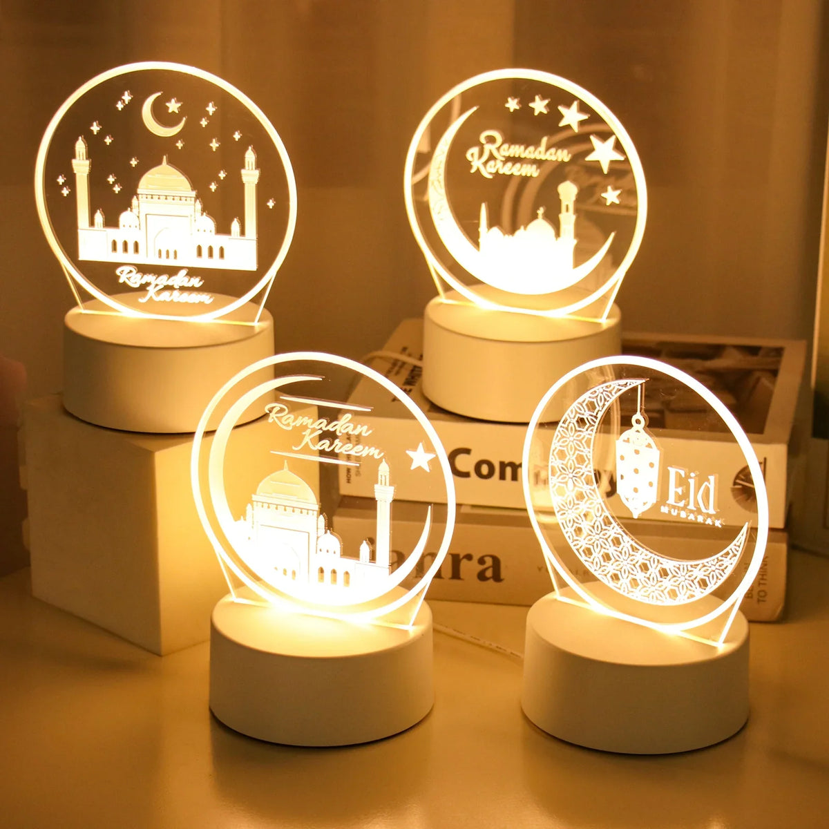 EID Night Light Mubarak Ramadan Decoration For Home 2025 Islamic Muslim Party Decor Ramadan Kareem Happy Eid Al Adha Ramadan