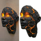 Cracked Soul Wall Lights Shattered Soul Wall Lamps Creative Figurine Luminous Resin Ornaments Sculpture Home Decorations