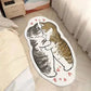 Faux Cashmere Cute Cartoon Pet Carpet Home Bedroom Bedside Decorative Floor Mat Anti-slip Dirty Resistant Machine Washable Rug