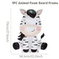 70cm Big Jungle Animal Party Stand Ornament Safari Happy Birthday Party Decoration Kids Jungle Woodland Party Decor Baby Shower